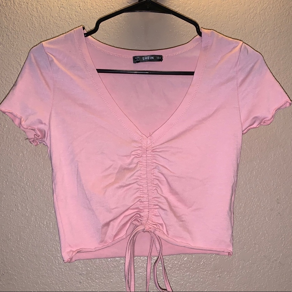 Drawstring top
